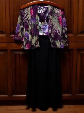 After Dark 18 2piece dress set with removable jacket